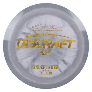 Discraft Disc Golf Paul McBeth Signature ESP Undertaker Fairway 9/5/-1/2 Grey White/Gold Stars 170-172g
