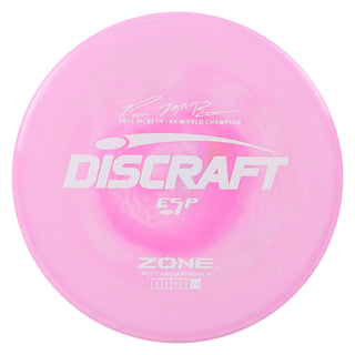 Discraft Disc Golf Paul McBeth Signature ESP Zone Putter 4/3/0/3 Light Pink/White 173-174g