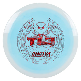 Innova Disc Golf Halo Star TL3 Fairway Driver 8/4/-1/1 White Light Blue/Red Shatter 171 grams