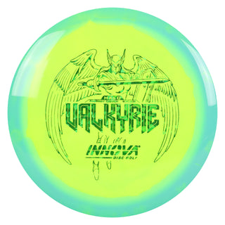 Innova Disc Golf Halo Star Valkyrie Fairway Driver 9/4/-2/2 Green Yellow/Green Shatter 150 grams