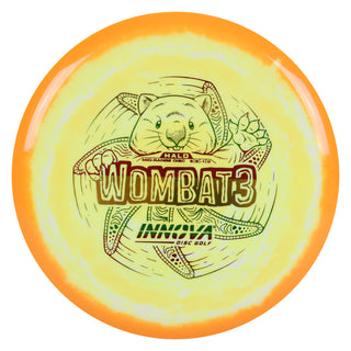 Innova Disc Golf Halo Star Wombat3 Midrange 5/6/-1/0 White Orange/Rasta 150 grams