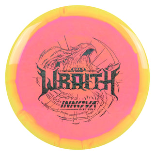 Innova Disc Golf Halo Star Wraith Distance Driver 11/5/-1/3 Yellow Pink/Black Prisms 171 grams