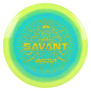 Innova Disc Golf Halo Star Savant Fairway Driver 9/5/-1/2 Yellow Teal/Yellow 173 grams
