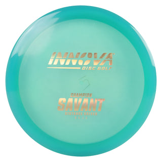Innova Disc Golf Champion Savant Fairway Driver 9/5/-1/2 Aqua/Gold 171 grams