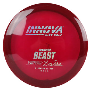 Innova Disc Golf Champion Beast Distance Driver 10/5/-2/2 Dark Red/Holo Shimmer 173 grams