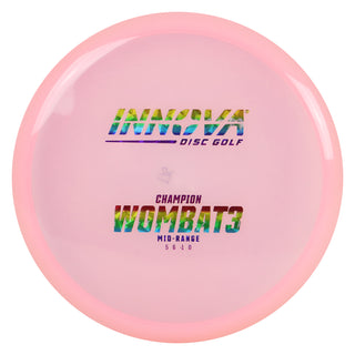Innova Disc Golf Champion Wombat3 Midrange Disc 5/6/-1/0 Light Pink/Rainbow Shatter 175 grams