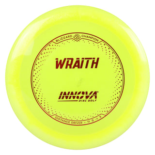 Innova Disc Golf Champion Blizzard Wraith Distance Driver 11/5/-1/3 Yellow/Red 156 grams