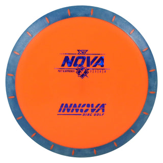 Innova Disc Golf Overmold XT Nova Putting Disc 2/3/0/0 Orange Blue/Navy Shatter 171 grams