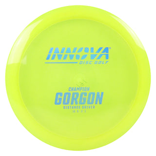 Innova Disc Golf Champion Gorgon Distance Driver 10/6/-2/1 Yellow/Blue Holo 171 grams