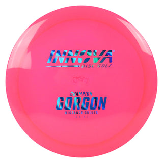 Innova Disc Golf Champion Gorgon Distance Driver 10/6/-2/1 Hot Pink/Blue Prisms Wave 173 grams