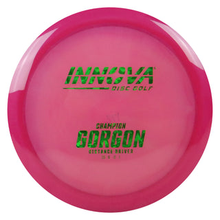 Innova Disc Golf Champion Gorgon Distance Driver 10/6/-2/1 Dark Pink/Green Shatter 173 grams