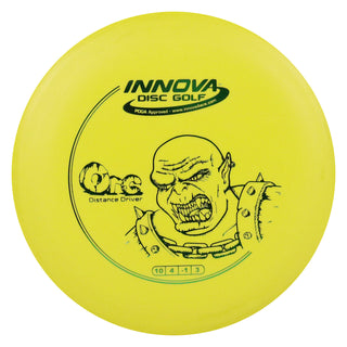 Innova Disc Golf DX Orc Distance Driver 10/4/-1/3 Yellow/Green 162 grams