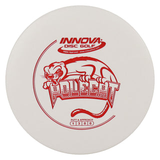 Innova Disc Golf DX Polecat Putting Disc 1/3/0/0 White/Red 168 grams