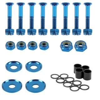 Dime Bag Skateboard Truck 1.25" Blue Hardware Refresh Kit with Nuts, Spacers, Washers