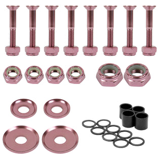Dime Bag Skateboard Truck 1.25" Pink Hardware Refresh Kit with Nuts, Spacers, Washers
