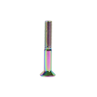 Dime Bag Skateboard Mounting Hardware 1.25" Phillips Oil Slick Bolts / Silver Nuts