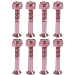 Dime Bag Skateboard Mounting Hardware 1.25" Phillips Pink Nuts and Bolts