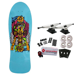Dogtown Skateboard Complete Dressen Hands Reissue Sky Blue Old School 10.1" x 30.3"
