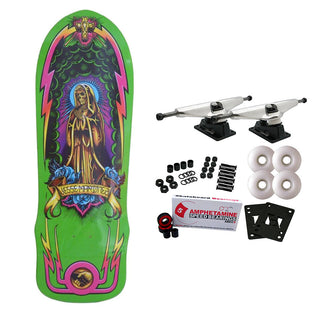 Dogtown Skateboard Complete Martinez Guadalupe Handshake Green Old School 10" x 30.25"