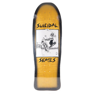 Dogtown Skateboard Deck Suicidal Pool Skater Re-Issue Blue Fade Yellow Old School 10.125" x 30.325"