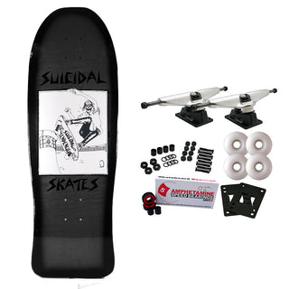 Dogtown Skateboard Complete Suicidal Pool Skater Re-Issue Blue Fade Black Old School 10.125" x 30.325"