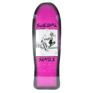 Dogtown Skateboard Deck Suicidal Pool Skater Re-Issue Blue Fade Pink Old School 10.125" x 30.325"