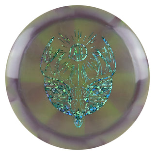 Discraft Disc Golf Adam Hammes Ten-Point Z Swirl Force Driver 12/5/0/3 Plum Green/Shamrocks 173-174g