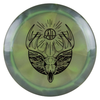 Discraft Disc Golf Adam Hammes Ten-Point Z Swirl Force Driver 12/5/0/3 Green Black/Black 173-174g