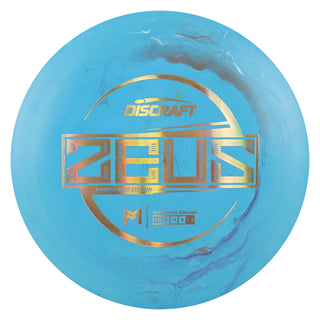 Discraft Disc Golf Paul McBeth Jawbreaker Zeus Driver 12/5/-1/3 Blue/Gold Holo 171g