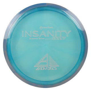 Axiom Disc Golf Proton Insanity Distance Driver 9/5/-2/1.5 Aqua/Blue Grey 160 grams