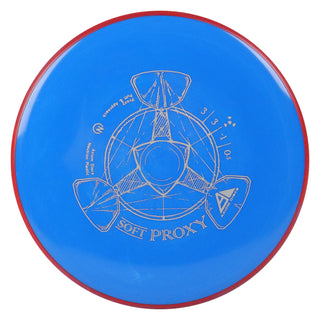 Axiom Disc Golf Neutron Proxy Soft Putter 3/3/-1/0.5 Blue/Red 171 grams