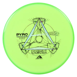 Axiom Disc Golf Prism Neutron Pyro Midrange Driver 5/4/0/2.5 DayGlo/Green 174 grams