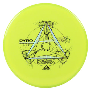 Axiom Disc Golf Prism Neutron Pyro Midrange Driver 5/4/0/2.5 Yellow/Yellow 174 grams