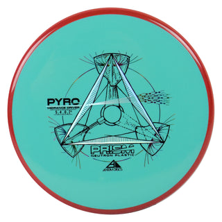 Axiom Disc Golf Prism Neutron Pyro Midrange Driver 5/4/0/2.5 Teal/Red 178 grams