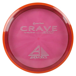 Axiom Disc Golf Proton Crave Fairway Driver 6.5/5/-1/1 Maroon Shimmer/Orange 163 grams