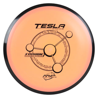 MVP Disc Golf Fission Tesla Distance Driver 9/5/-1.5/2 Peach 155 grams