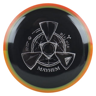 Axiom Disc Golf Neutron Mayhem Distance Driver 13/5/-1.5/2 Black/Orange Blend 167 grams