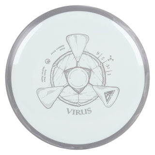 Axiom Disc Golf Neutron Virus Distance Driver 9/5/-3.5/1 White/Grey 162 grams