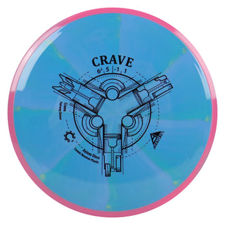 Axiom Disc Golf Cosmic Neutron Crave Fairway Driver 6.5/5/-1/1 Blue Green/Pink 174 grams