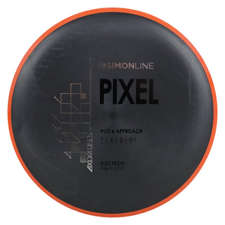 Axiom Disc Golf Simon Line Electron Firm Lizotte Pixel Putter 2/4/0/0.5 Black/Orange 173 grams