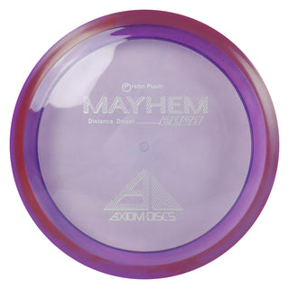 Axiom Disc Golf Proton Mayhem Distance Driver 13/5/-1.5/2 Purple/Red Purple 169 grams