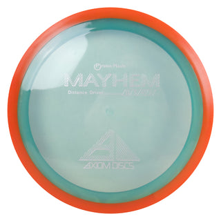Axiom Disc Golf Proton Mayhem Distance Driver 13/5/-1.5/2 Light Blue/Orange 169 grams