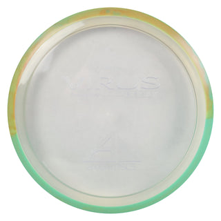 Axiom Disc Golf Proton Virus Distance Driver 9/5/-3.5/1 Clear/Teal Orange 167 grams
