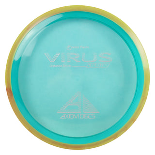 Axiom Disc Golf Proton Virus Distance Driver 9/5/-3.5/1 Turquoise/Yellow Orange 162 grams