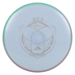 Axiom Disc Golf Fission Hex Midrange 5/5.5/-1/1 Powder Blue/Teal Pink 164 grams