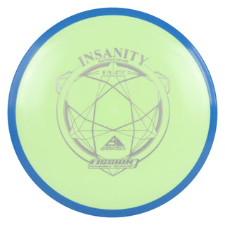 Axiom Disc Golf Fission Insanity Distance Driver 9/5/-2/1.5 Lime/Blue 158 grams