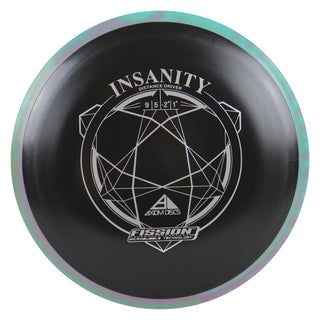 Axiom Disc Golf Fission Insanity Distance Driver 9/5/-2/1.5 Black/Teal Purple 152 grams