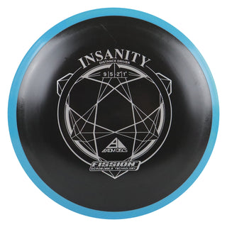 Axiom Disc Golf Fission Insanity Distance Driver 9/5/-2/1.5 Black/Blue 151 grams