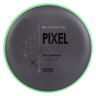 Axiom Disc Golf Simon Line Electron Soft Lizotte Pixel Putter 2/4/0/0.5 Black/Green 170 grams