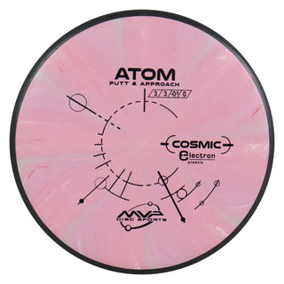 MVP Disc Golf Cosmic Electron Atom Putter 3/3/0/1 Light Red 167 grams